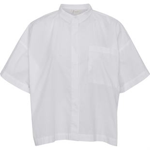 Frau - Nice ss shirt Bright white